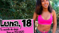 Sexo al aire libre para el bombón de licor LunaBlackx