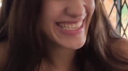 Primer casting con jovencita latina brasileña tetona y delgada de 18 años