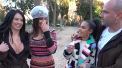 Rollito bollo legendario Apolonia Lapiedra Linda Black y Jimena Lagose devoran sus coñitos de infarto en FAKings